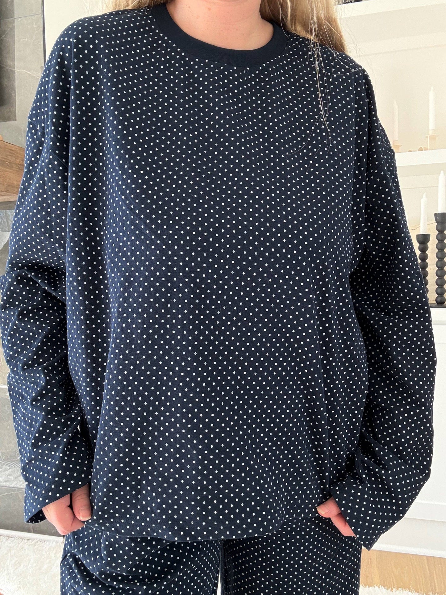 Penny Long Sleeve Polka Dot Top