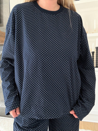 Penny Long Sleeve Polka Dot Top