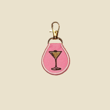 Retro Embroidered Key Tag