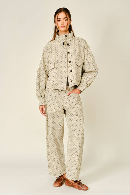 Lucy Polka Dot Barrel Pants