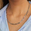 Silver Paper Clip Chain Necklace | Waterproof Jewelry