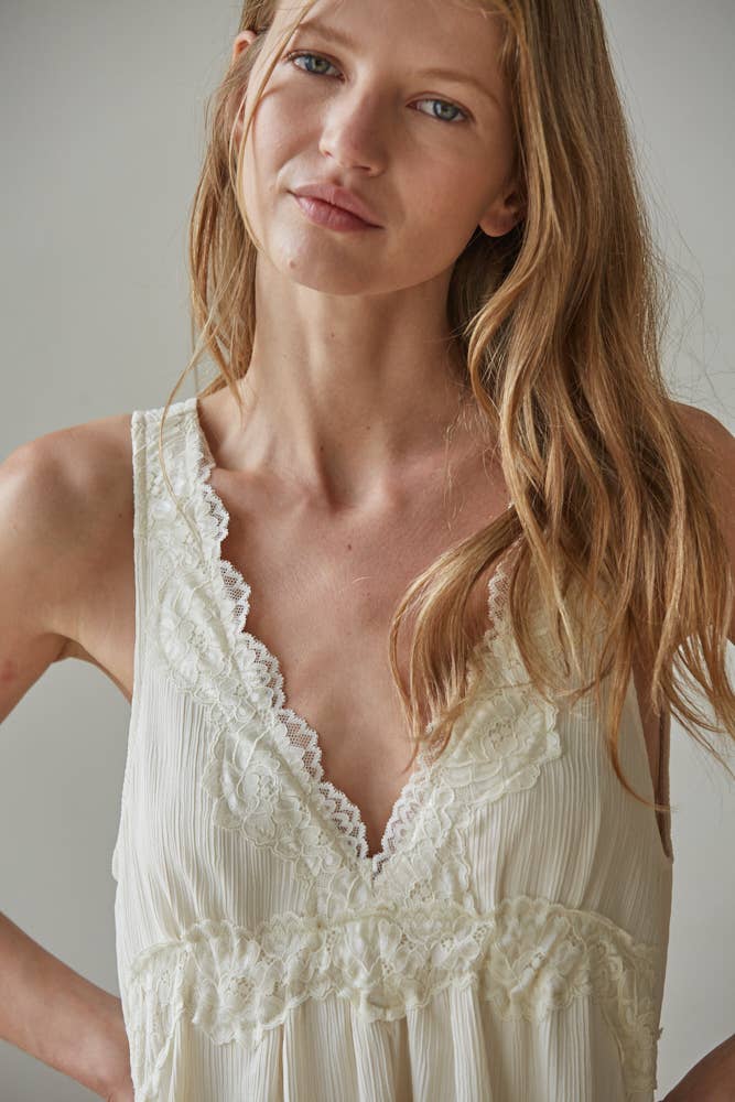Naomi Lace Detail Mini Dress