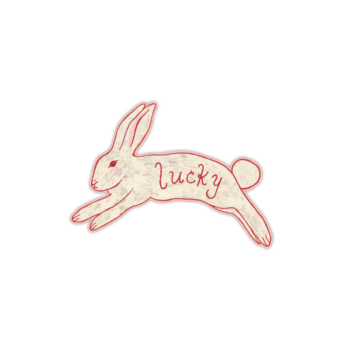 Lucky Bunny Die-Cut Sticker