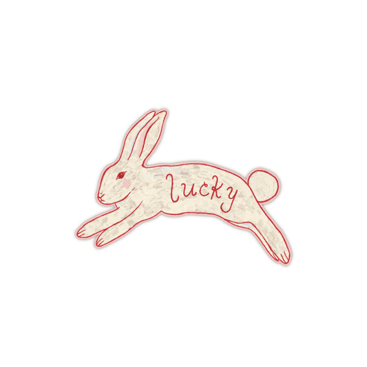 Lucky Bunny Die-Cut Sticker