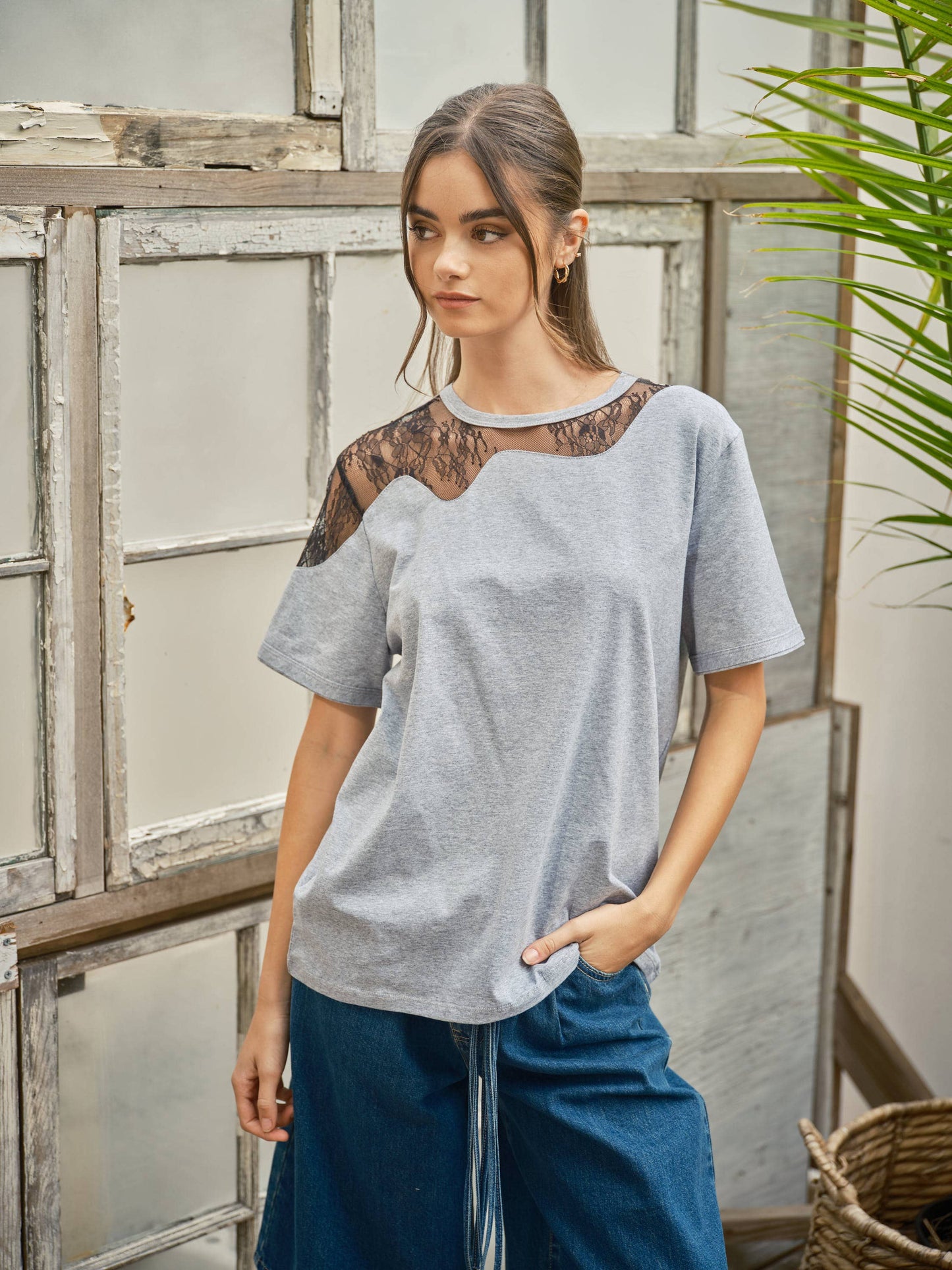 Paloma Lace Detail Tee