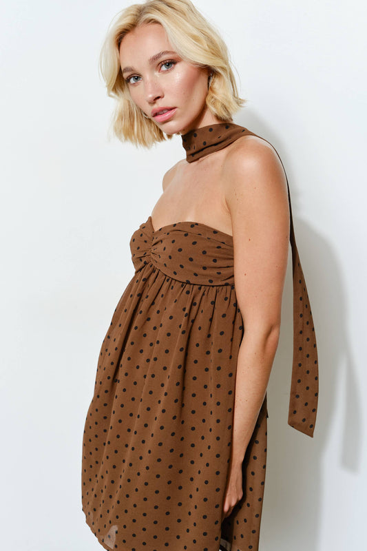 Jovie Polka Dot Mini Dress
