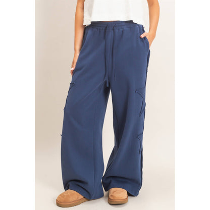 Lilly French Terry Star Patch Sweatpants