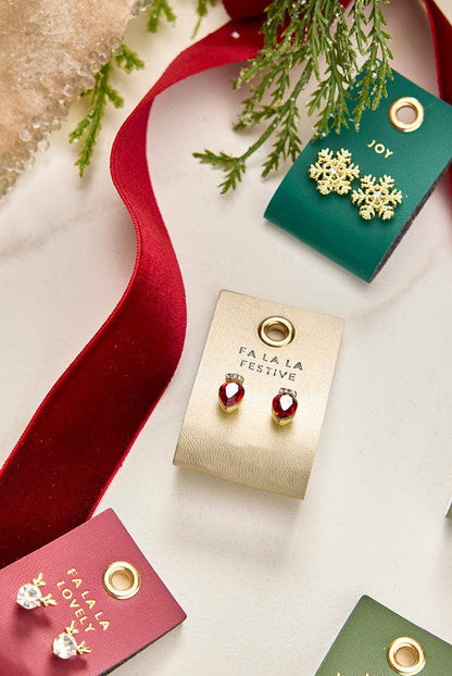Holiday Stud Love Earrings