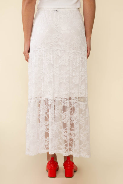 Poppy Lace Midi Skirt