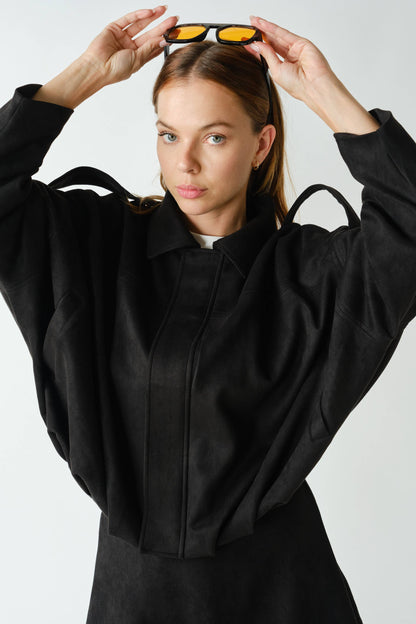 Devin Mojave Suede Finish Zip-Front Jacket