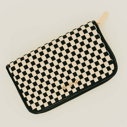 Lenni Large Zip Woven Wallet