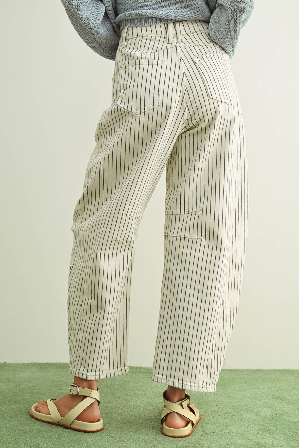 Penny Pin Stripe Barrel Pants
