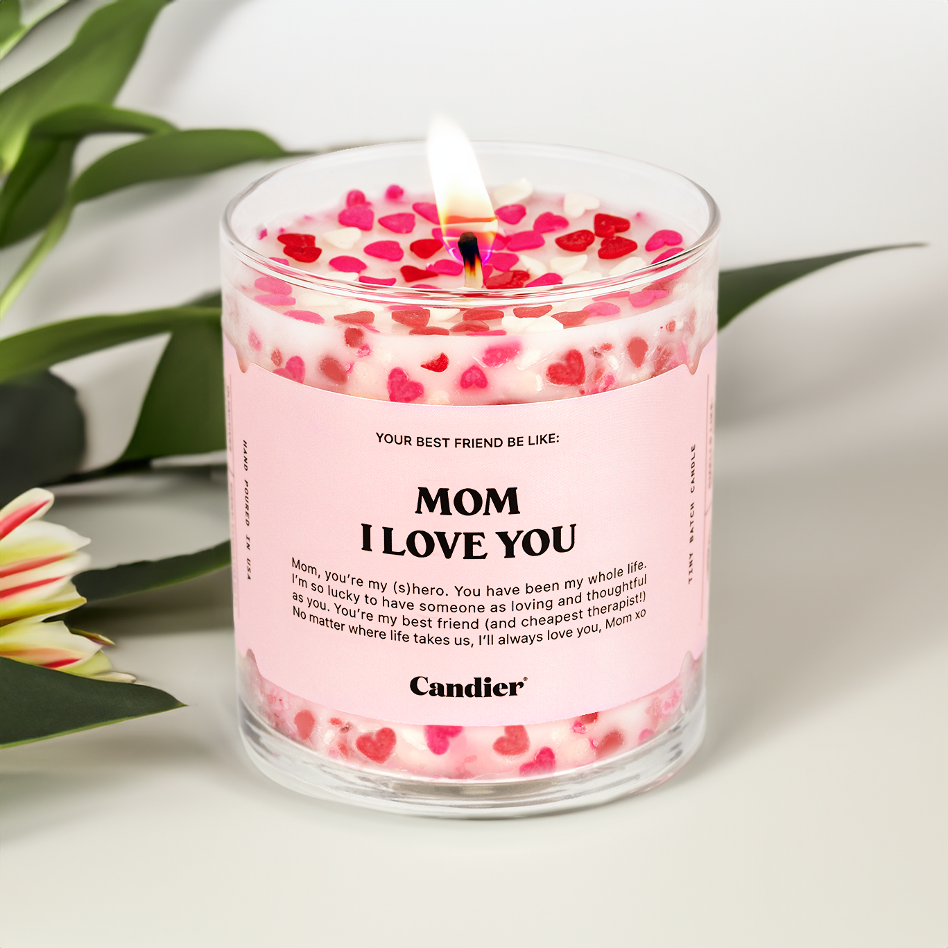 Mom, I Love you Candle