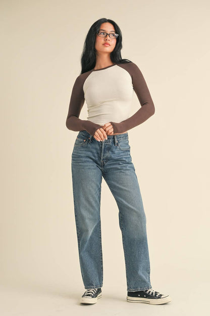 Britt Raglan Long Sleeve Tee