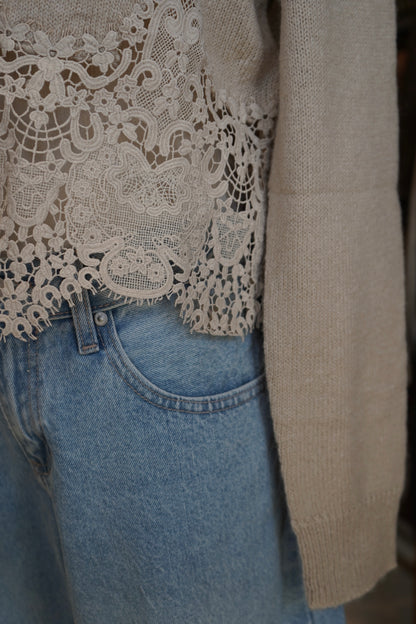 Helen Lace Crochet Cardigan