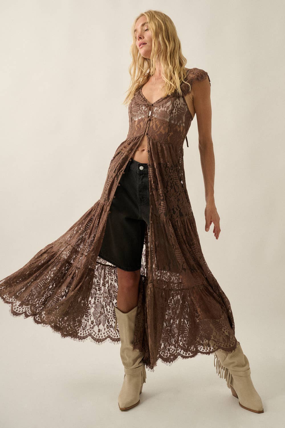 Lillian Lace Maxi Top