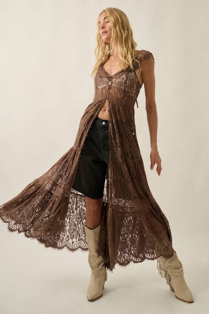 Lillian Lace Maxi Top
