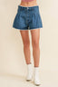 Katie Lace Trim Denim Shorts