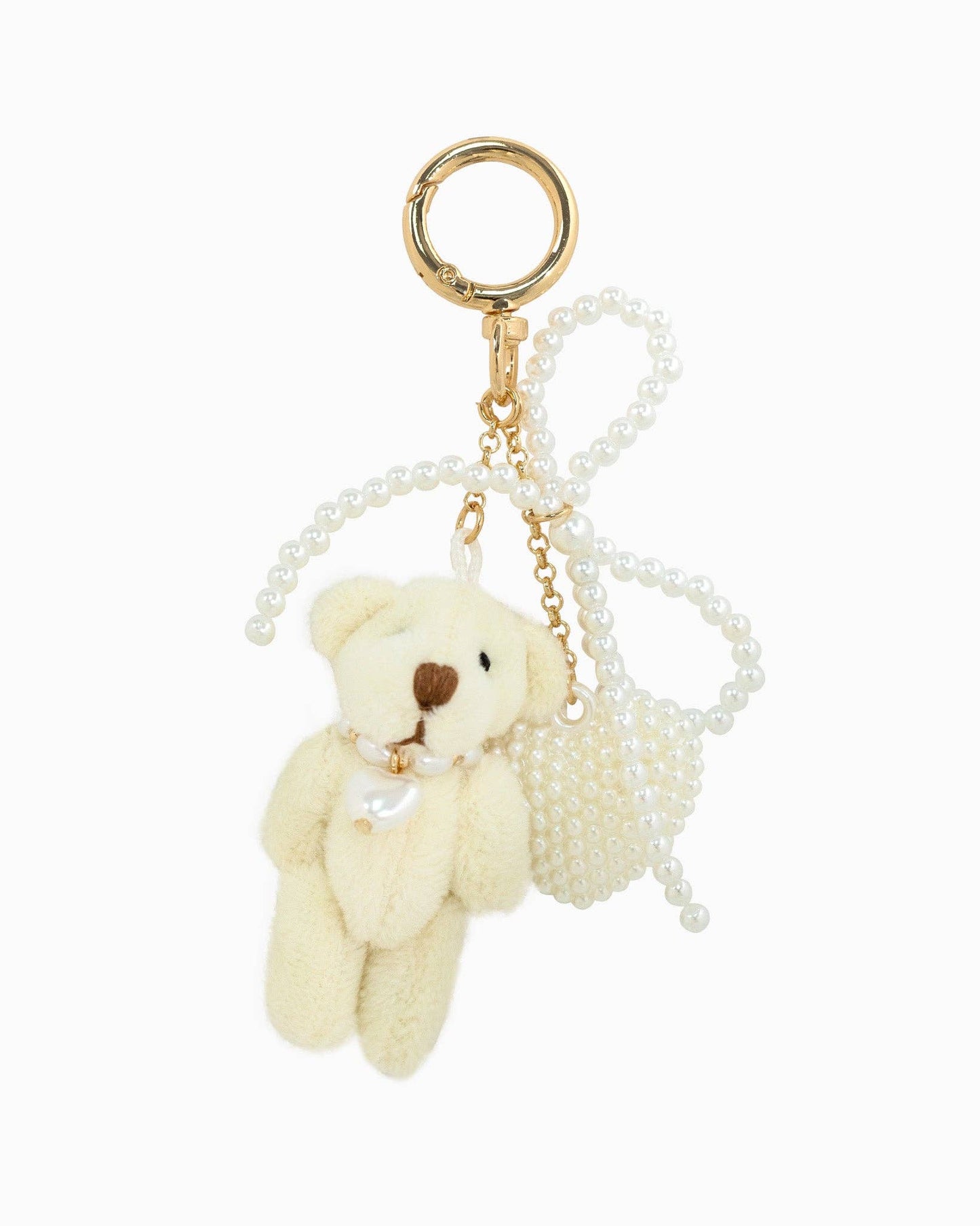 Pearly Bear Bag Charm