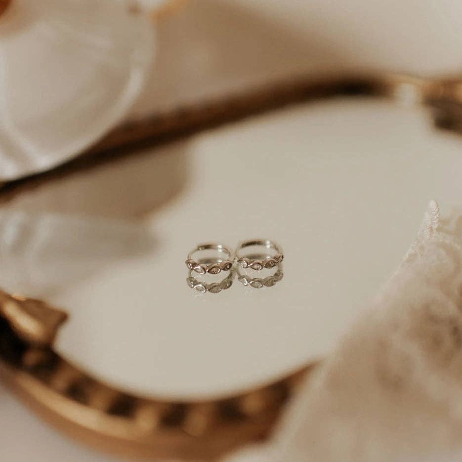 May Raindrop Hoops | Waterproof Jewelry