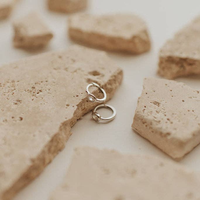 Aspen Diamond Hoops | Waterproof Jewelry