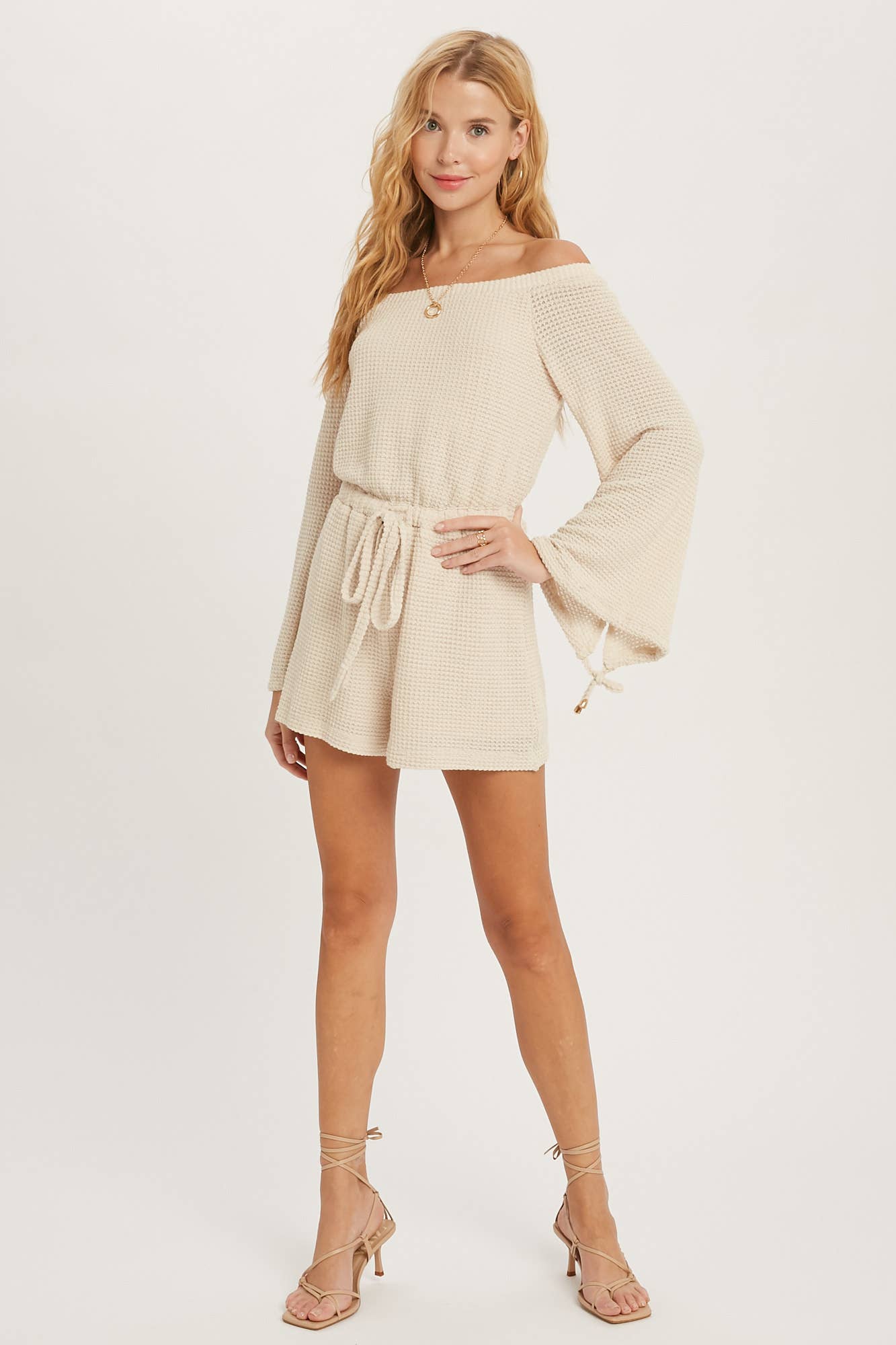 Beachy Waffle Knit Romper