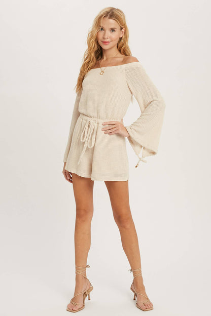 Beachy Waffle Knit Romper