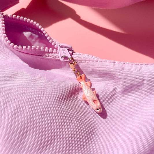Pink Fancy Fish Bag Charm