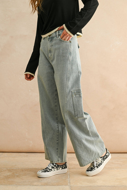 Connie Denim Utility Pants