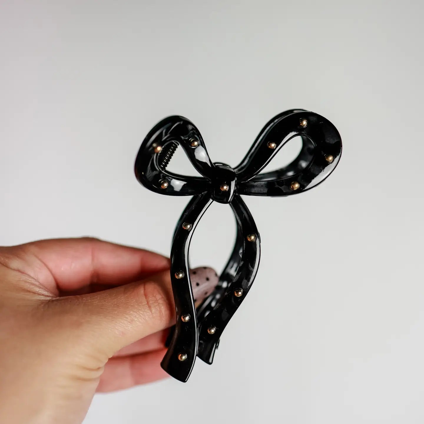 The Studded Bow Clip