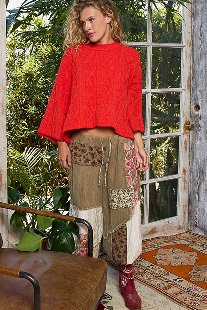 Sadie Cable Knit Short Sleeve
