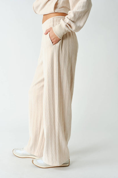 Tay Groove-Track Textured Lounge Pants