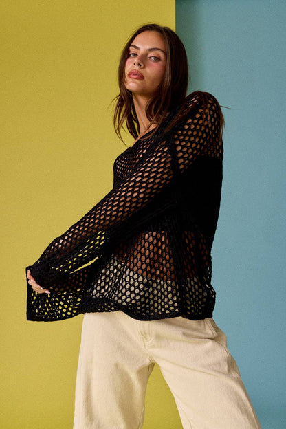 Reese Loose Fit Cover Up Long Sleeve