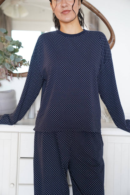 Penny Long Sleeve Polka Dot Top