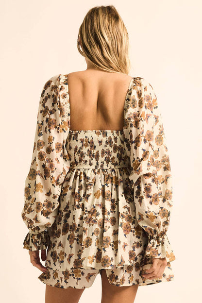 Fiona Floral Tiered Romper