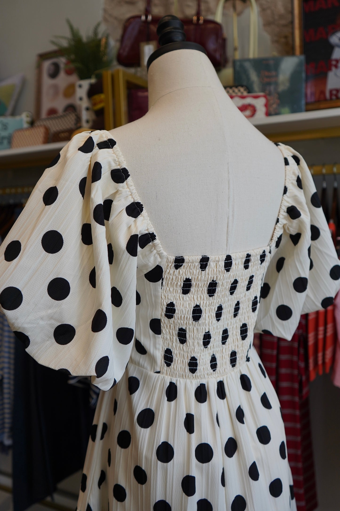 Liana Polka Dot Maxi Dress