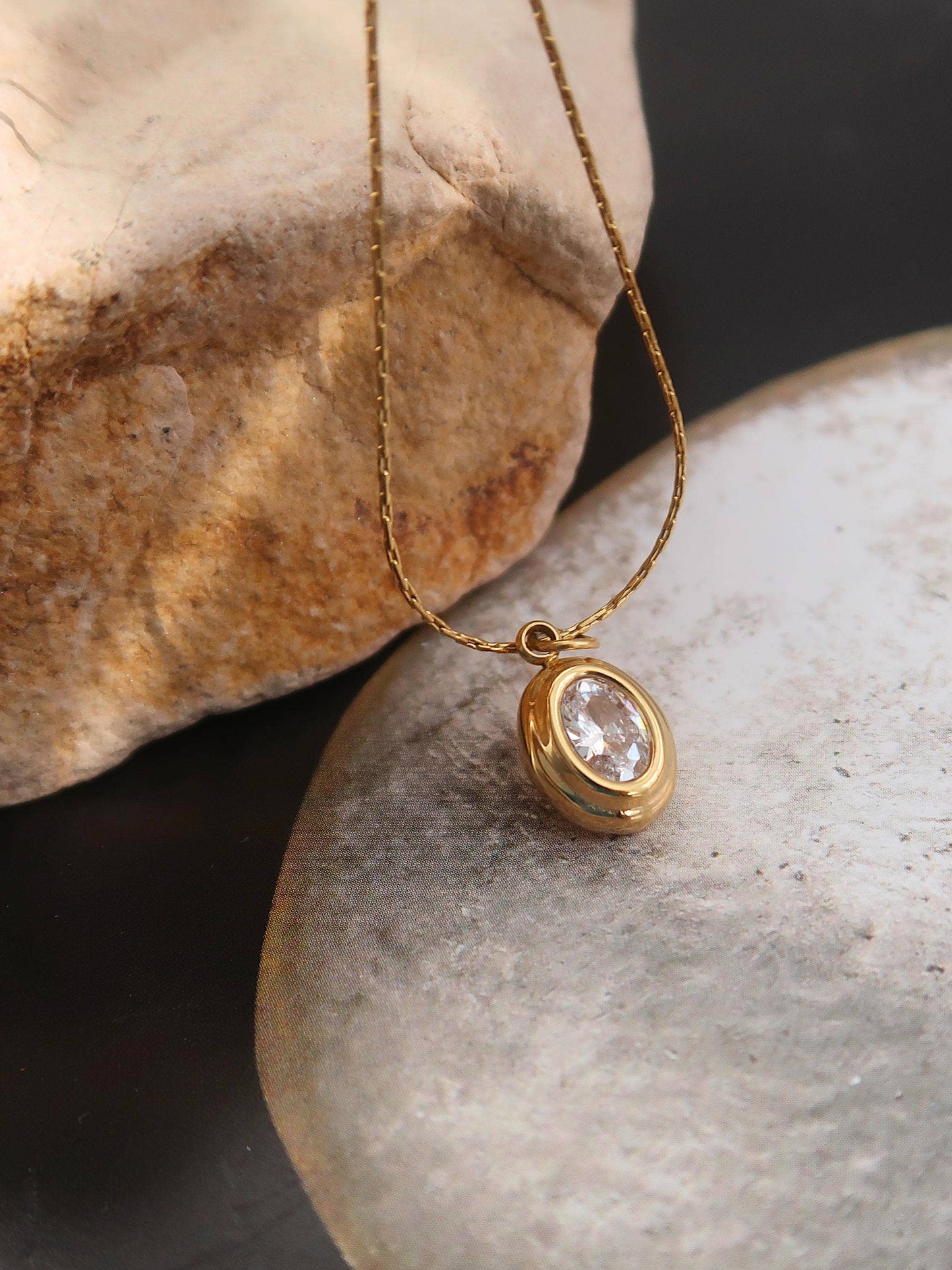 Cornelia Gemstone Necklace | Waterproof Jewelry