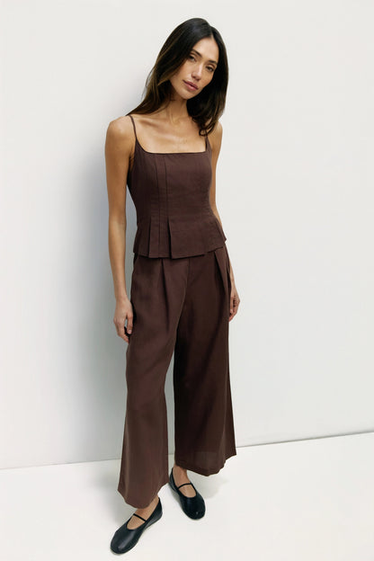 Mae Tailored Linen Pants