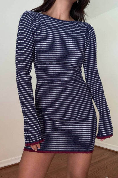 Nellie Knit Long Sleeve Mini Dress
