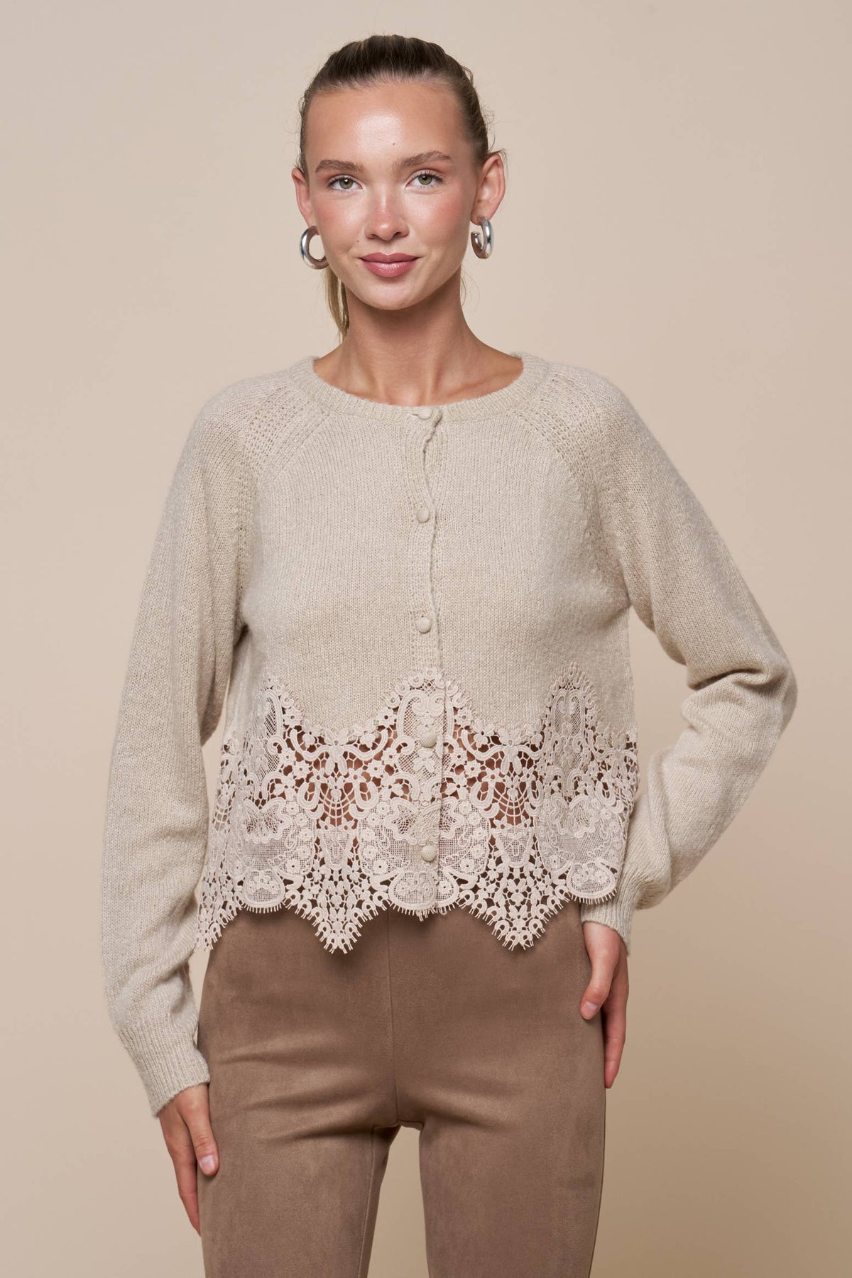 Helen Lace Crochet Cardigan