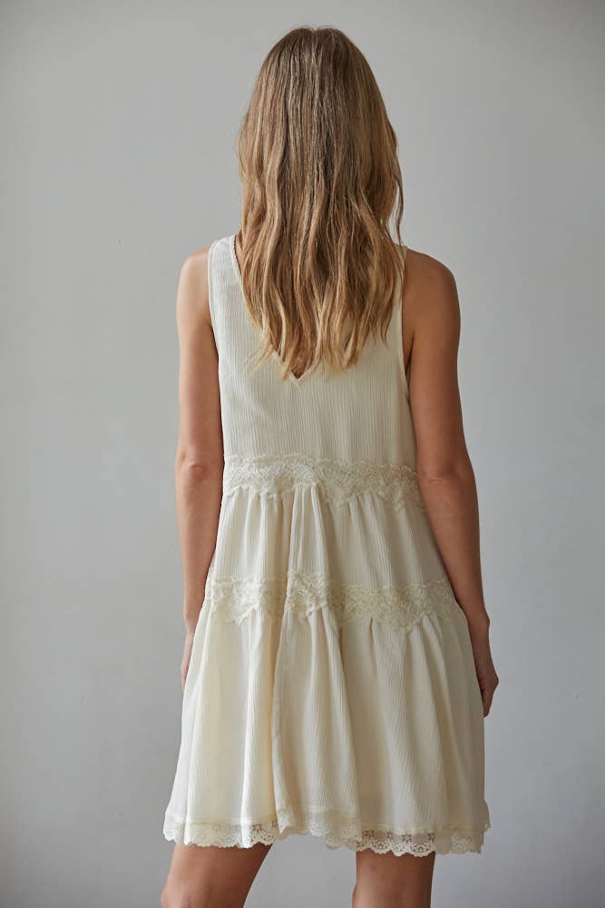 Naomi Lace Detail Mini Dress