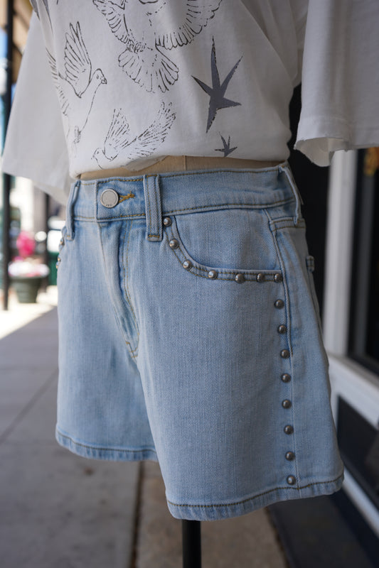 Hailey Studded Denim Short