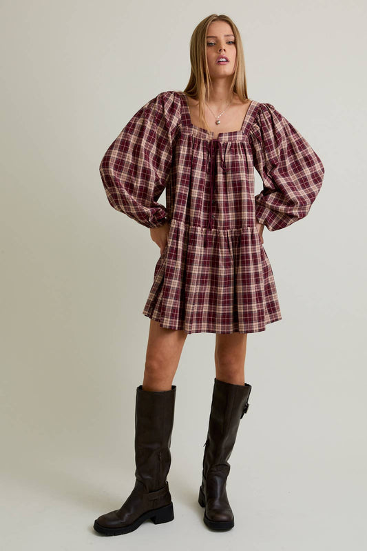 Rae Flannel Mini Dress