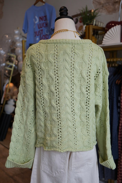 Lillie Cable Knit Sweater Top