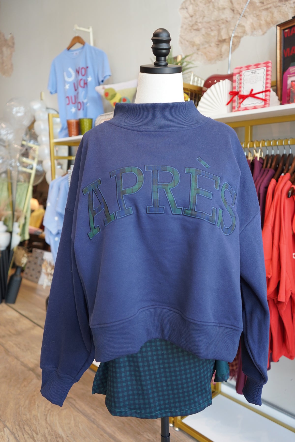 Après Oversized Mock Neck Sweatshirt