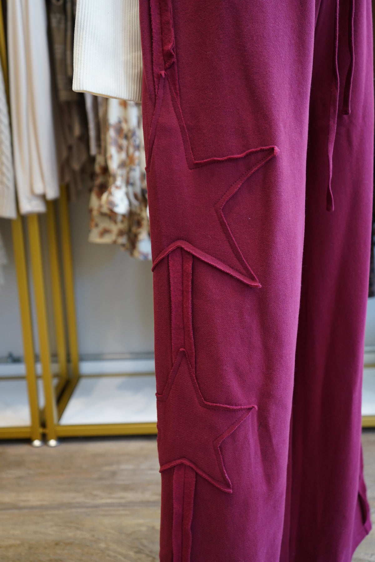 Lilly French Terry Star Patch Sweatpants