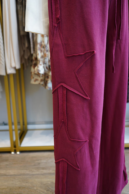 Lilly French Terry Star Patch Sweatpants