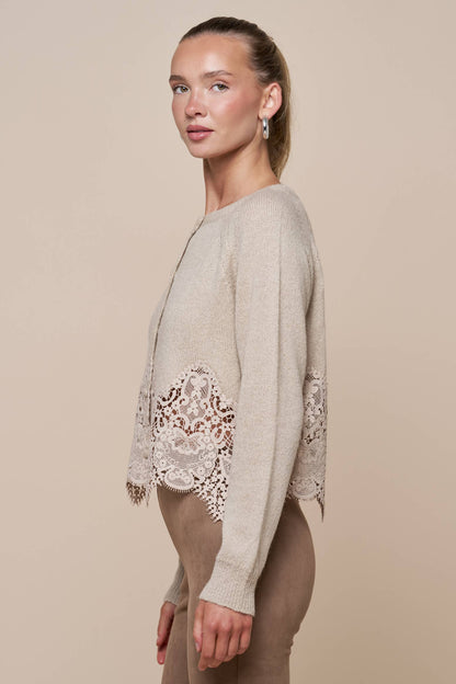 Helen Lace Crochet Cardigan