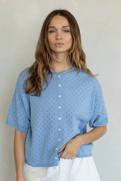 Annalise Pointelle Cardigan
