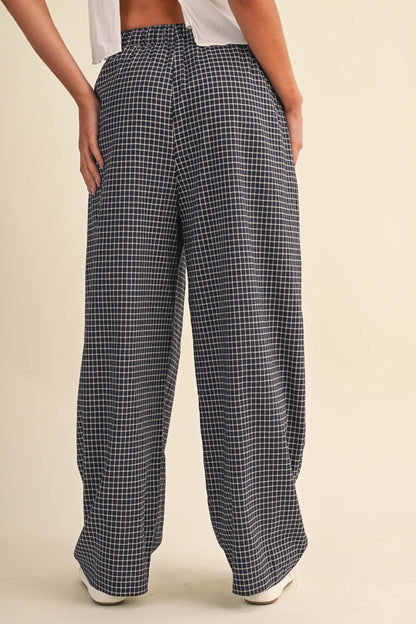 Lauren Checkered Baggy Pants